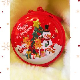   Karácsonyi Mintás Tégely (Hóember, 45ml) – Praktikus és Stílusos Tároló DIY Krémekhez